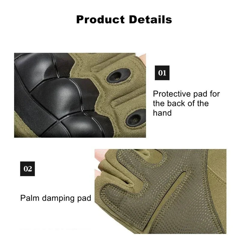 Tactical  Gloves Shooting Gloves Touch Design Fitness Protection Sports Motorcycle Hunting Full Finger Walking Gloves - Slobuy