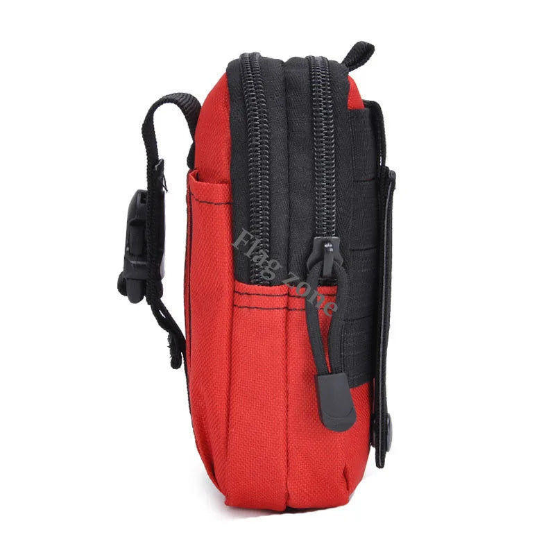 Tactical Waist Bag Belt Pack Gear Molle Holster Wallet Pouch Men Outdoor Working Camping Hunting Tools Pack Small Soft Back - Slobuy