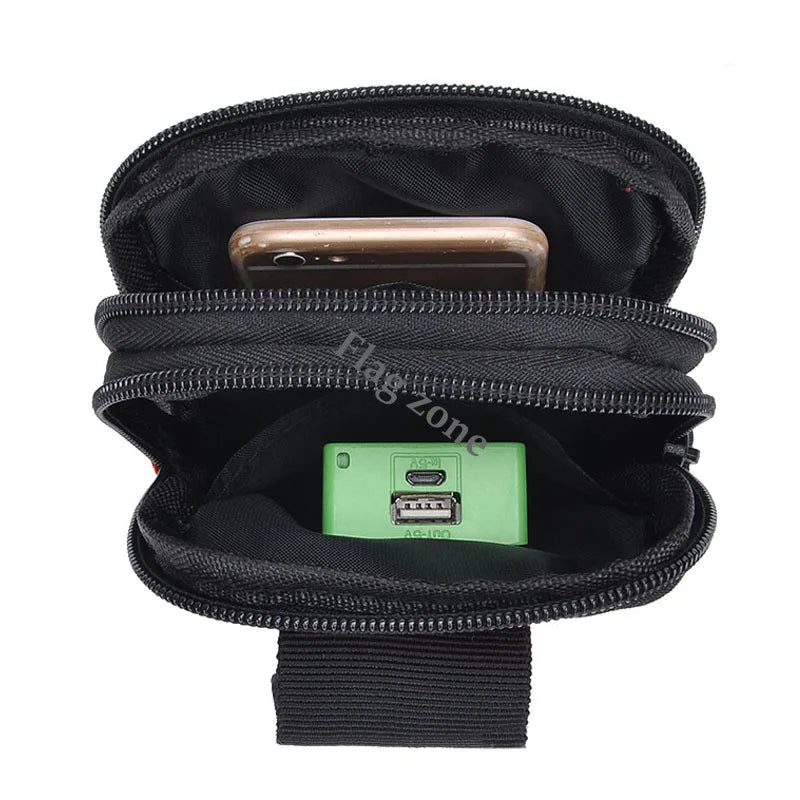 Tactical Waist Bag Belt Pack Gear Molle Holster Wallet Pouch Men Outdoor Working Camping Hunting Tools Pack Small Soft Back - Slobuy
