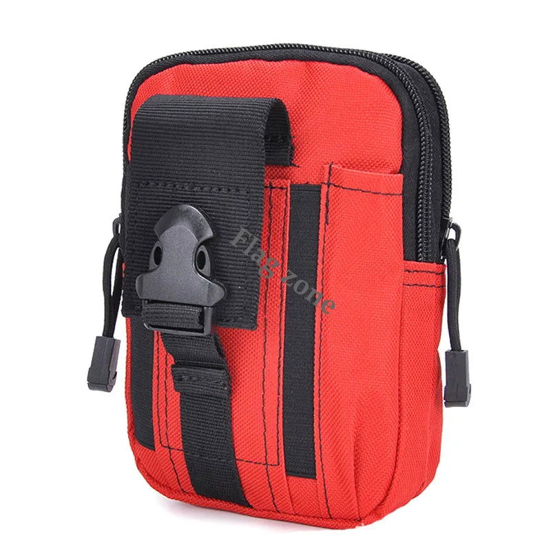 Tactical Waist Bag Belt Pack Gear Molle Holster Wallet Pouch Men Outdoor Working Camping Hunting Tools Pack Small Soft Back - Slobuy