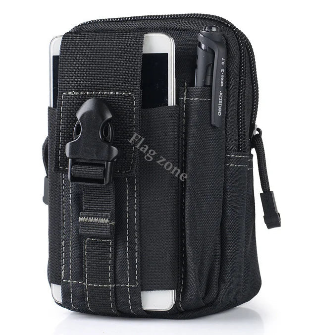 Tactical Waist Bag Belt Pack Gear Molle Holster Wallet Pouch Men Outdoor Working Camping Hunting Tools Pack Small Soft Back - Slobuy