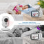 TakTark 3.2 Inch Wireless Video Baby Monitor With Lullabies Auto Night Vision Two Way Intercom Temperature Monitoring Babysitter - Slobuy