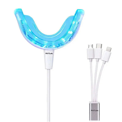 Teeth Whitening Universal Line Drag+line,LED Electric Dental Instrument,Portable Rechargeable Blue Light Oral Care Light Tool - Slobuy