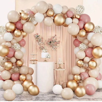 Tender Pink Gold Balloon Garland Arch Kit Wedding Birthday Party Decoration Adult Kids Baby Shower Decor Ballon Wedding Supplies - Slobuy