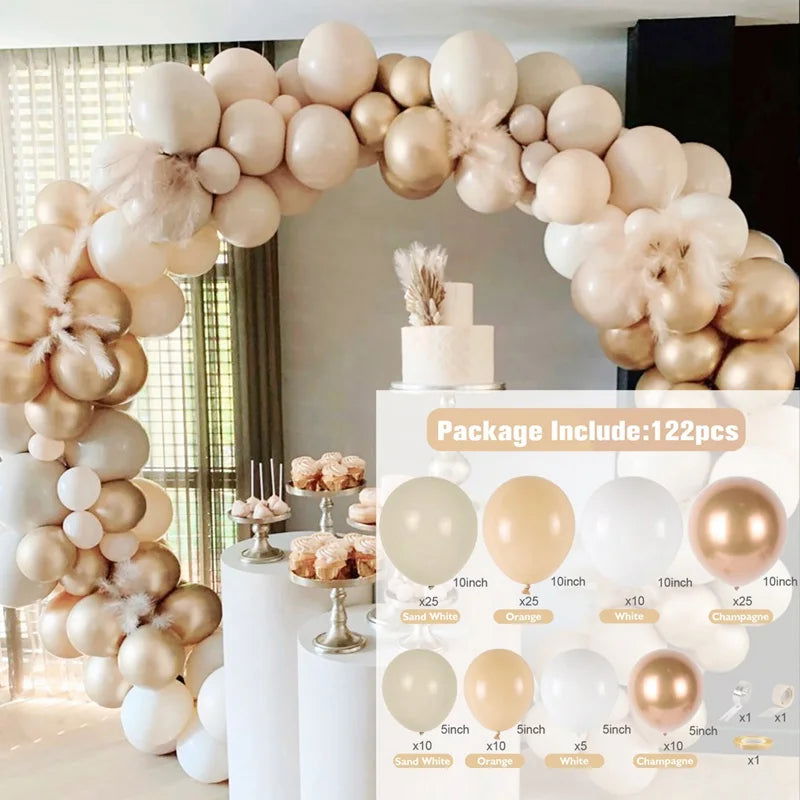 Tender Pink Gold Balloon Garland Arch Kit Wedding Birthday Party Decoration Adult Kids Baby Shower Decor Ballon Wedding Supplies - Slobuy