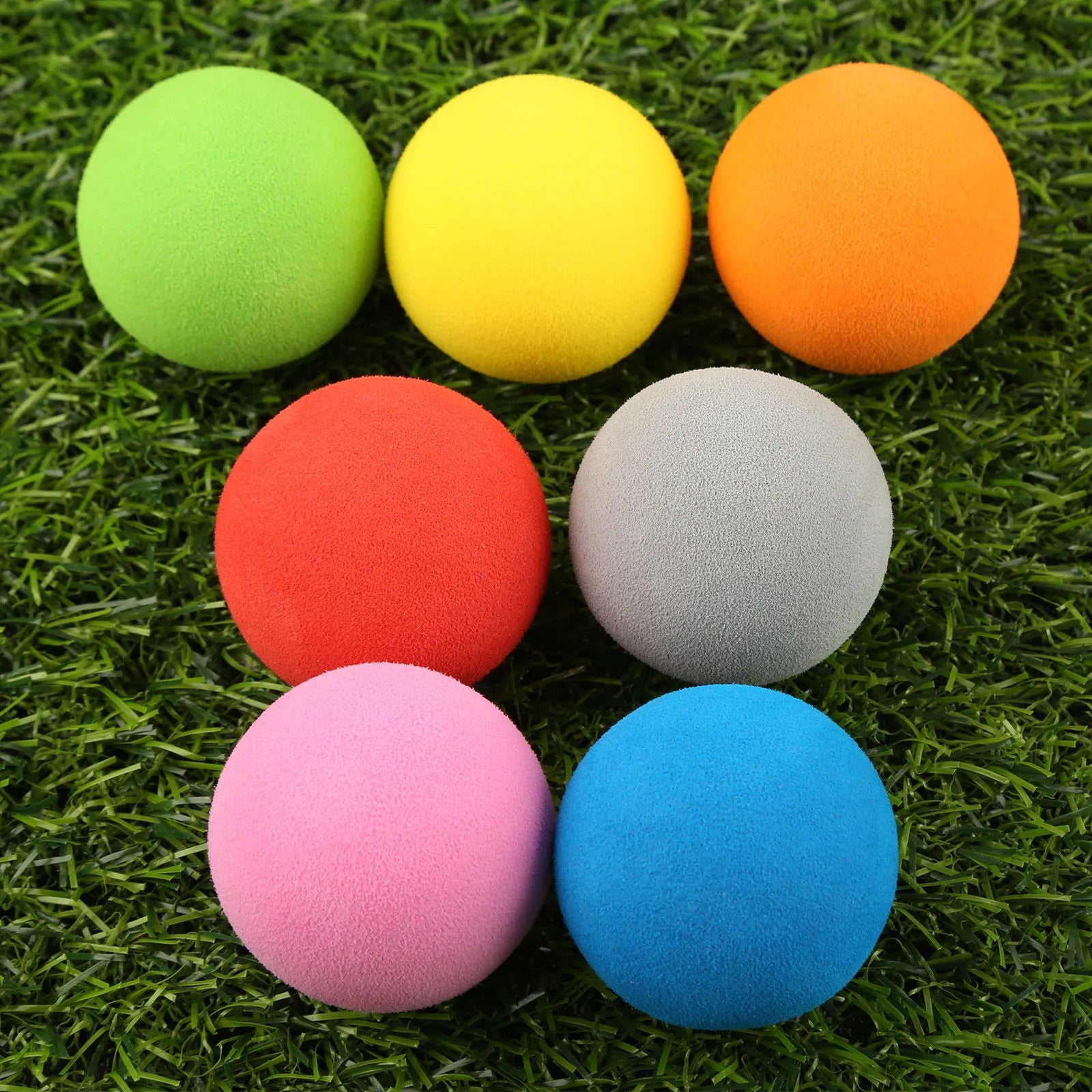 20pcs/bag Golf Balls EVA Foam Soft Sponge Balls for Golf/Tennis Training Solid Color for Outdoor Golf Practice Balls - Slobuy