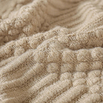Textured Knitted Throw Blankets with Tassels Cozy Woven Decorative Boho Bed Blanket for Sofa Bed Chair Pattern for All Seasons - Slobuy
