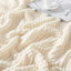 Textured Knitted Throw Blankets with Tassels Cozy Woven Decorative Boho Bed Blanket for Sofa Bed Chair Pattern for All Seasons - Slobuy