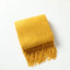 Textured Knitted Throw Blankets with Tassels Cozy Woven Decorative Boho Bed Blanket for Sofa Bed Chair Pattern for All Seasons - Slobuy