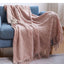 Textured Knitted Throw Blankets with Tassels Cozy Woven Decorative Boho Bed Blanket for Sofa Bed Chair Pattern for All Seasons - Slobuy