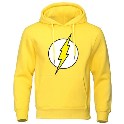 The BIG BANG Theory Men's Hoodies Lightning Print Men Hoodie Fashion Casual Clothing Loose Oversize Pullover Sweatshirt For Male - Slobuy