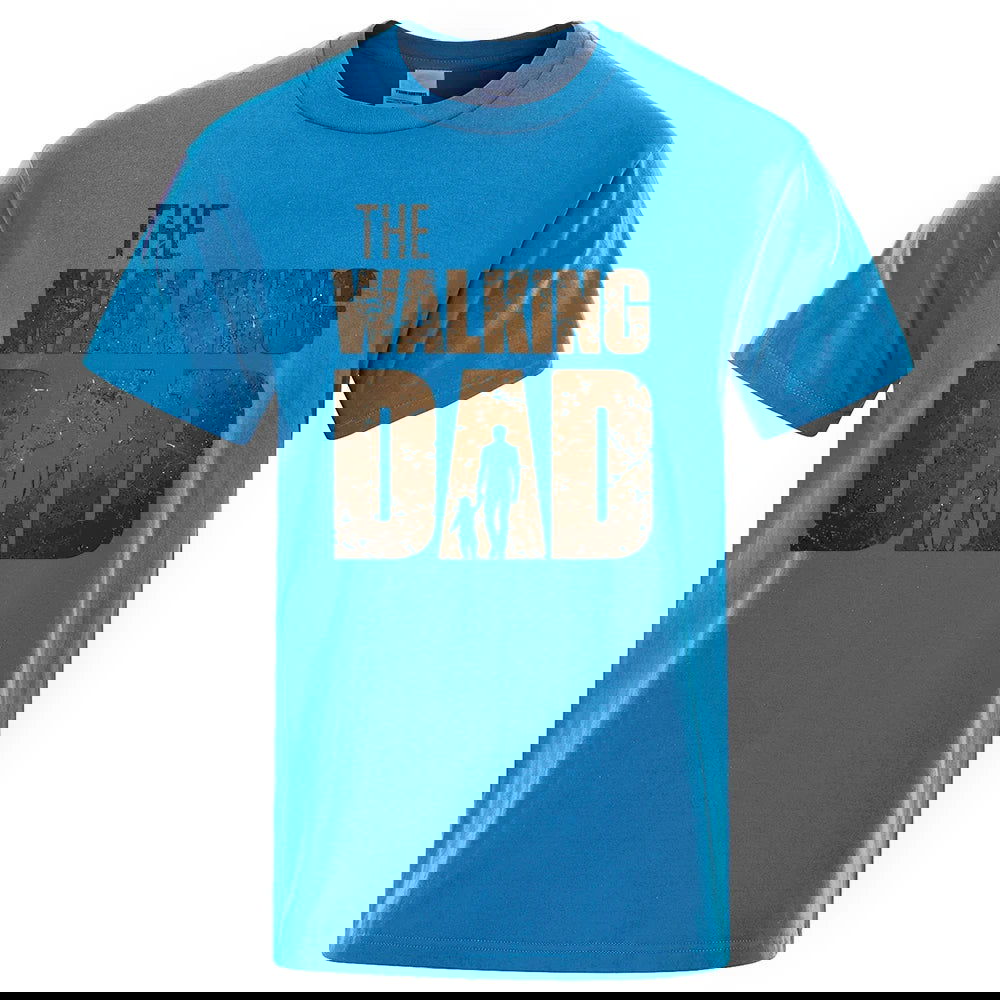 The Walking Dad Funny Street Printed T-Shirts Men Fashion Summer Tshirt Loose Oversized Cotton Short Sleeves Casual Hip Hop Tees - Slobuy