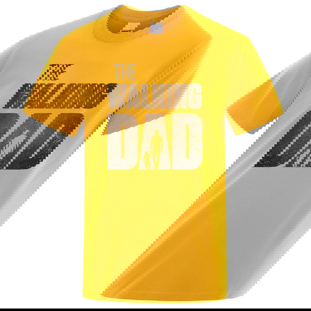 The Walking Dad Funny Street Printed T-Shirts Men Fashion Summer Tshirt Loose Oversized Cotton Short Sleeves Casual Hip Hop Tees - Slobuy