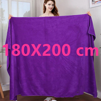 The new microfiber bath towel is super absorbent, soft and quick-drying, super large bath towel, multi-purpose travel sports - Slobuy