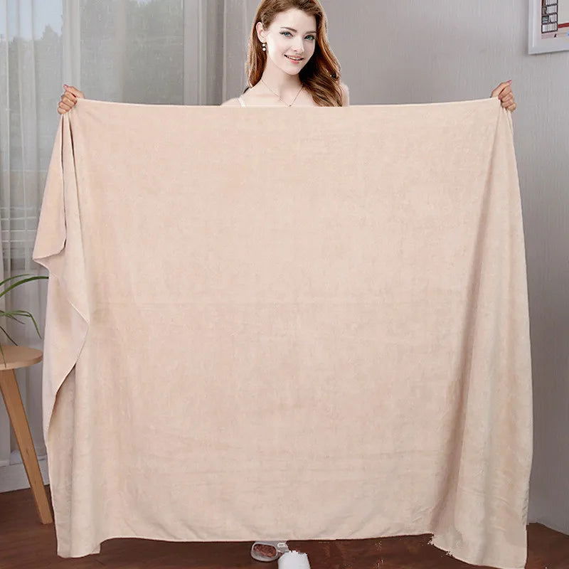 The new microfiber bath towel is super absorbent, soft and quick-drying, super large bath towel, multi-purpose travel sports - Slobuy