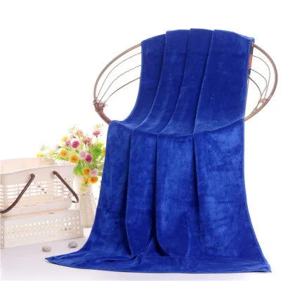 The new microfiber bath towel is super absorbent, soft and quick-drying, super large bath towel, multi-purpose travel sports - Slobuy