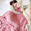 Thick Blanket Lamb Wool Warm Sleeping Double Side Microfiber Flannel Fleece Blankets for Bed Cozy Comfortable Super Soft Quilt - Slobuy