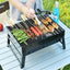 Thicken Folding Lightweight Portable Barbecue Charcoal BBQ Grill Outdoor Patio Camping Cooker BBQ Party Cooking Tools - Slobuy