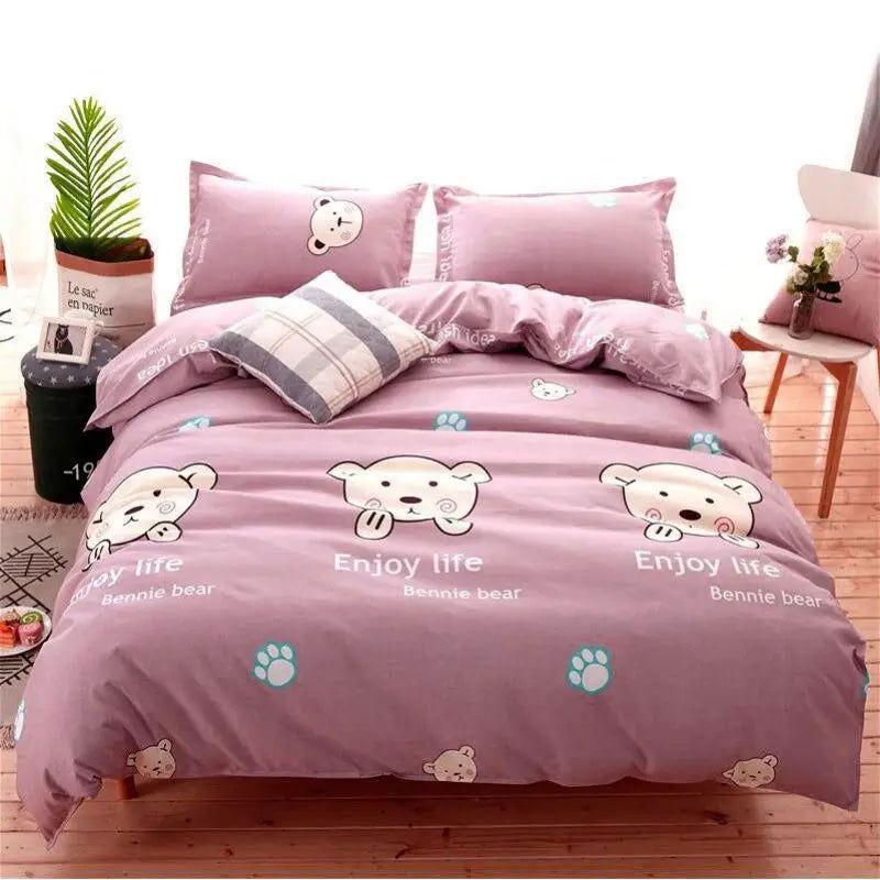 Thickened Sanding Quilt Cover Single Sheet Student Apartment Hotel Bedding Sheet Single Twill Skin-friendly Quilt Cover 90x200cm - Slobuy
