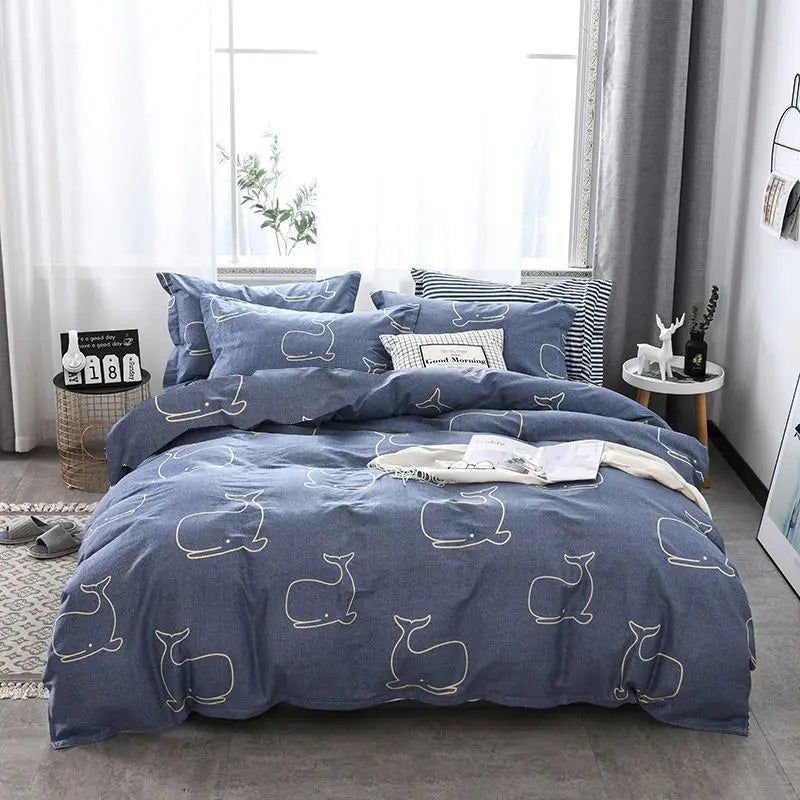 Thickened Sanding Quilt Cover Single Sheet Student Apartment Hotel Bedding Sheet Single Twill Skin-friendly Quilt Cover 90x200cm - Slobuy