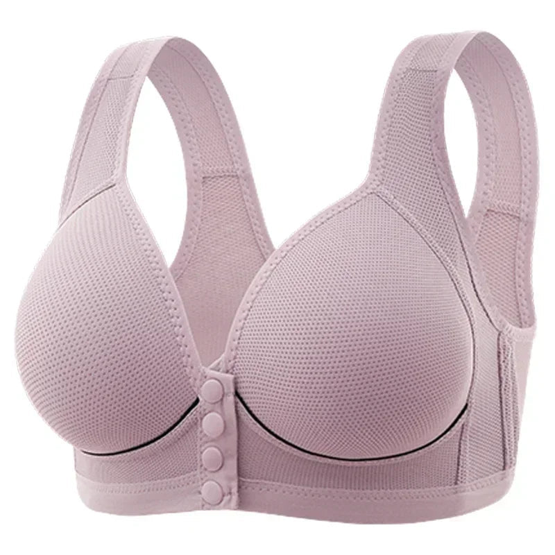 Thin Pregnant Women's Breastfeeding Underwear With Front Buckle Closure Seamless and Anti Sagging Women's Tank Top Bra - Slobuy