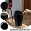 Threaded Trash Can Litter Plastic Small with Lid Bucket Large Capacity Kitchen Belt Pressure Ring Office Bin - Slobuy
