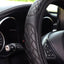 Three-Dimensional Embossed Leather Comfortable Car without Inner Ring Steering Wheel Cover Car Accessories Suitable for 14.5-15i - Slobuy