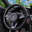 Three-Dimensional Embossed Leather Comfortable Car without Inner Ring Steering Wheel Cover Car Accessories Suitable for 14.5-15i - Slobuy