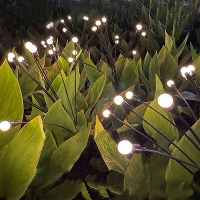 Three Headed Firefly Solar Outdoor Waterproof Firefly Lamp Courtyard Garden Layout Atmosphere Decoration Creative Outdoor Lawn - Slobuy
