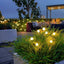 Three Headed Firefly Solar Outdoor Waterproof Firefly Lamp Courtyard Garden Layout Atmosphere Decoration Creative Outdoor Lawn - Slobuy