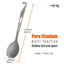 TiTo Camping Utensils Titanium Spork with Opener Use for Picnic Hiking Travel Camping Accessories - Slobuy