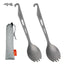 TiTo Camping Utensils Titanium Spork with Opener Use for Picnic Hiking Travel Camping Accessories - Slobuy