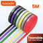 Toocki 5m Organizer Cable Management Tearable Organizador Cables 10mm Width Winder Ties Phone Accessories Wire Cord Organizer - Slobuy