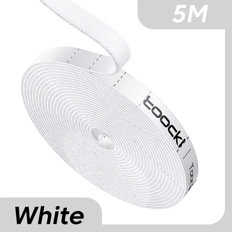 Toocki 5m Organizer Cable Management Tearable Organizador Cables 10mm Width Winder Ties Phone Accessories Wire Cord Organizer - Slobuy