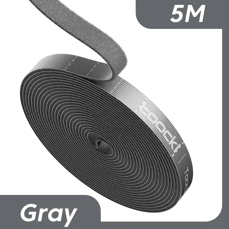 Toocki 5m Organizer Cable Management Tearable Organizador Cables 10mm Width Winder Ties Phone Accessories Wire Cord Organizer - Slobuy