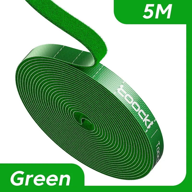 Toocki 5m Organizer Cable Management Tearable Organizador Cables 10mm Width Winder Ties Phone Accessories Wire Cord Organizer - Slobuy