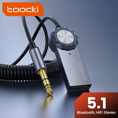 Toocki Bluetooth Car Adapter BT5.1 USB Audio Receiver Speaker For PC Speaker Wireless Mouse Earphone Keyboard Music Transmit - Slobuy