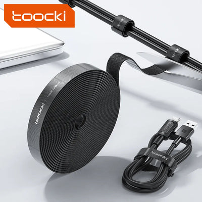 Toocki Cable Organizer Wire Winder USB Cable Management Protector Earphone Mouse Cord Ties Phone Accessory for iPhone Samsung - Slobuy