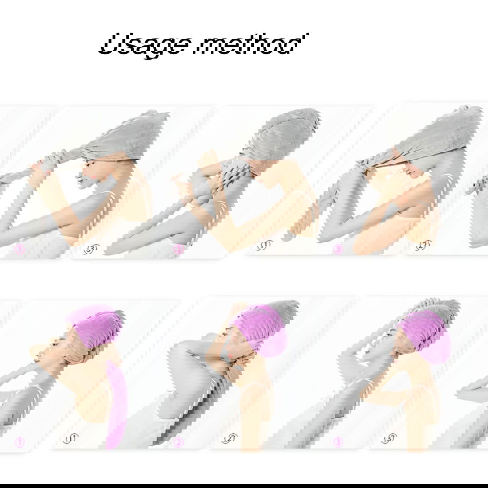 Towel Bathroom Absorbent Women Adult Quick-Drying Bath Thicker Shower Long Curly Hair Cap Dry Head Hair Towel Microfiber Wisp - Slobuy