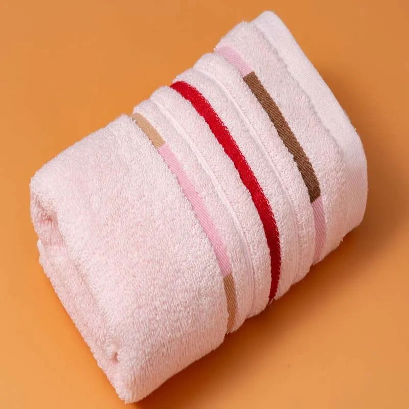 Towels 100% Cotton 35X75 Colorful Stripes Lighter Weight Absorbent Quick Dry Perfect Bathroom - Slobuy