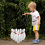 Toys Plasitc Bowling Play Set Fun Bowling Games Parent Children Interactive Toy for Home School (White) - Slobuy