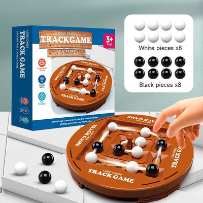 Track Logic Chess Pair Battle Black and White Go Children's Thinking Training Brain Boosting Intelligence Board Game Party Toys - Slobuy