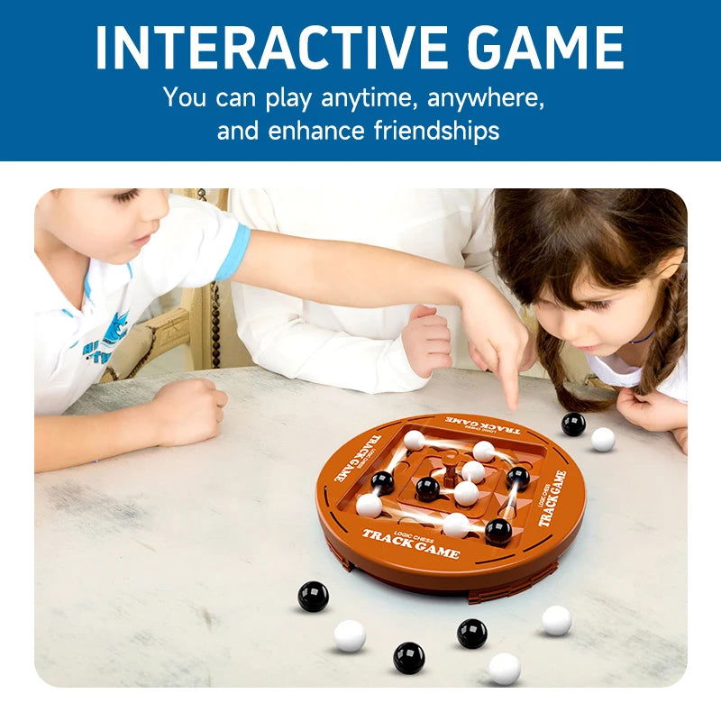 Track Logic Chess Pair Battle Black and White Go Children's Thinking Training Brain Boosting Intelligence Board Game Party Toys - Slobuy