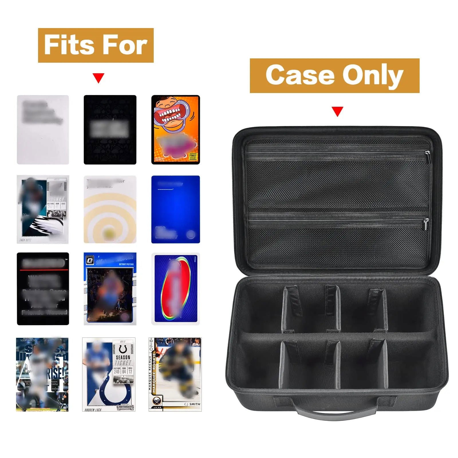 Trading Card Case Storage Box Deck Boxes for 2700+ Standard Card Games. Travel Organizer Holder Compatible with TCG - Slobuy