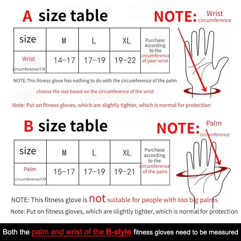 Training Sport Gloves for Men Women Workout Gloves Fitness Body Building Weightlifting Gym Hand Wrist Palm Protector Gloves - Slobuy