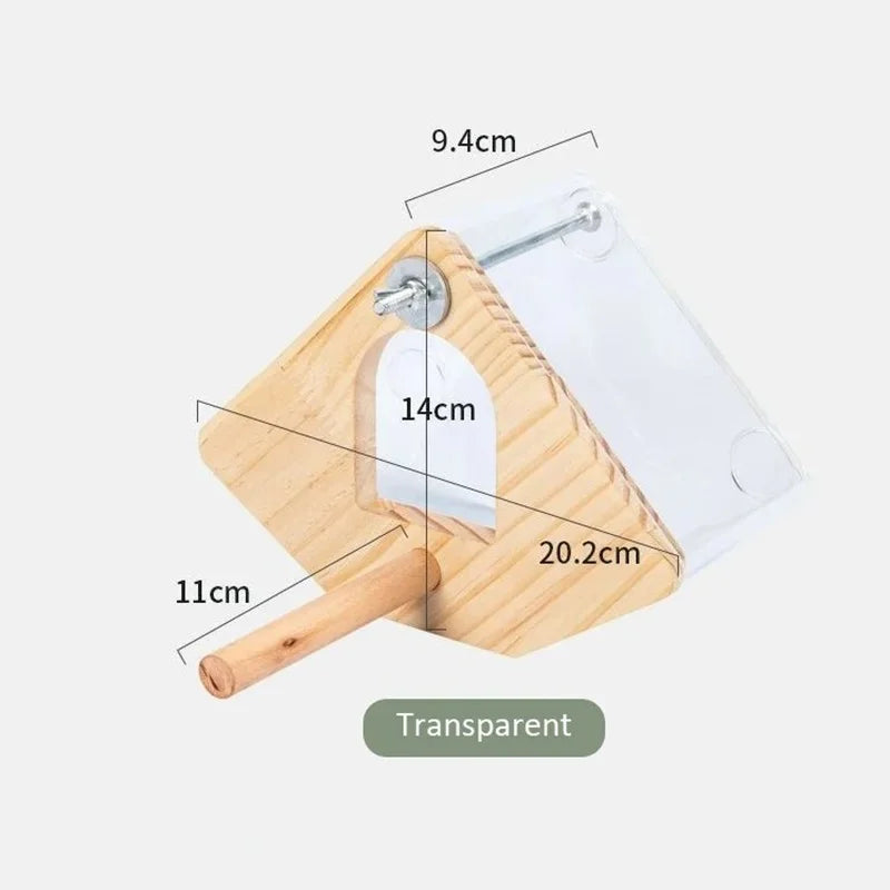 Transparent Bird Nest Breeding Box Cage Arakeet Nesting Box Acrylic Parrot Breeding House Bird Hanging Nest Birdcage Accessories - Slobuy