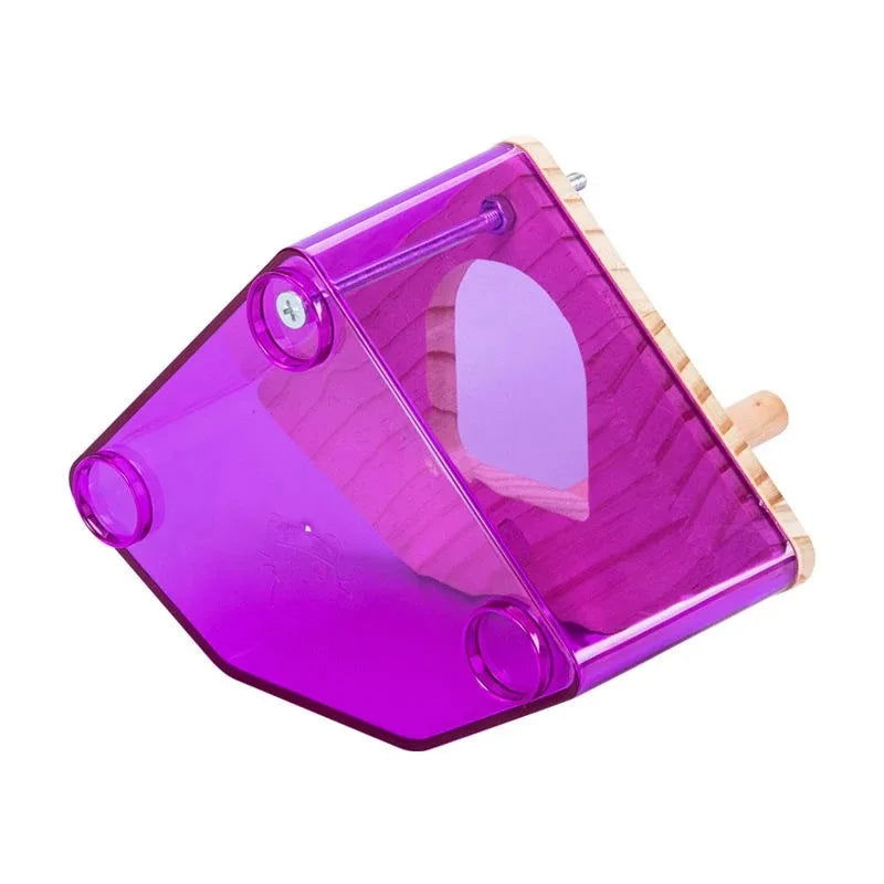 Transparent Bird Nest Breeding Box Cage Arakeet Nesting Box Acrylic Parrot Breeding House Bird Hanging Nest Birdcage Accessories - Slobuy