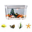 Transparent Explosion-proof Plastic Fish Tank Fall Prevention PET Desktop Goldfish Bowl Small Ecological Water Tank - Slobuy