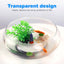 Transparent Fish Tank plastic Aquarium Tank Multi-function Betta Goldfish Tank Hydroponic vessel Desktop Tank home Office Decors - Slobuy