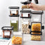 Transparent Food Storage Containers Kitchen Storage Airtight Cans Plastic Storage Boxes Stackable Food Storage Boxes - Slobuy